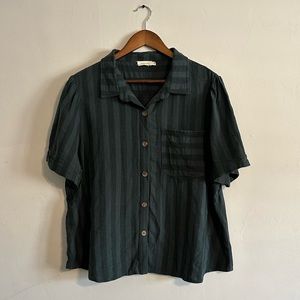 Roolee Button Down Evergreen Top